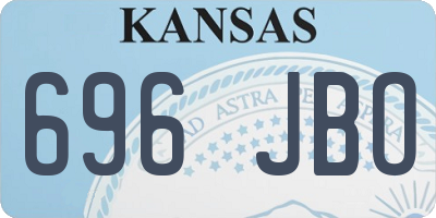 KS license plate 696JBO
