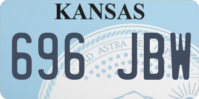 KS license plate 696JBW