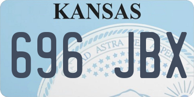 KS license plate 696JBX