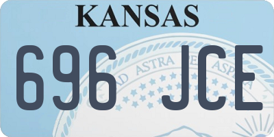 KS license plate 696JCE