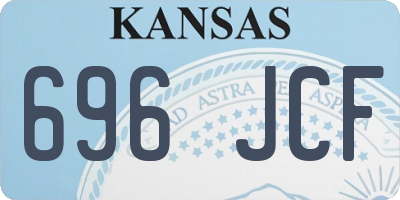 KS license plate 696JCF