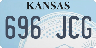 KS license plate 696JCG