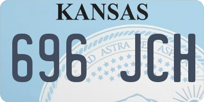 KS license plate 696JCH