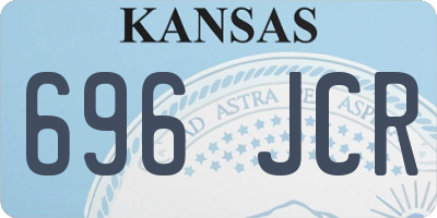 KS license plate 696JCR