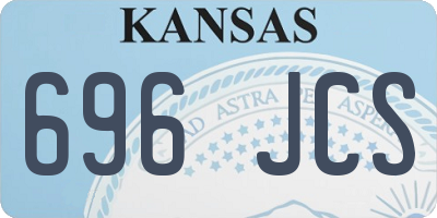 KS license plate 696JCS