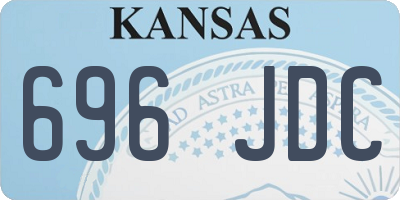 KS license plate 696JDC