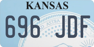 KS license plate 696JDF