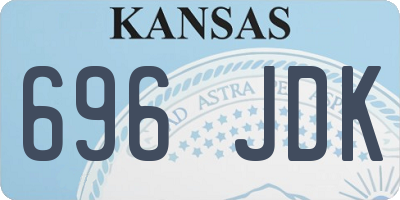 KS license plate 696JDK