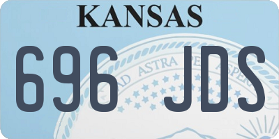 KS license plate 696JDS