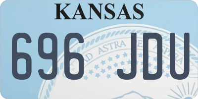 KS license plate 696JDU