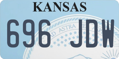 KS license plate 696JDW