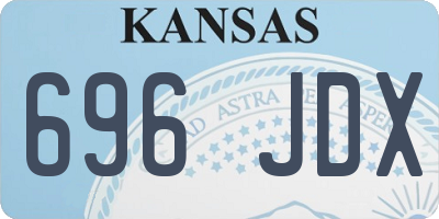 KS license plate 696JDX