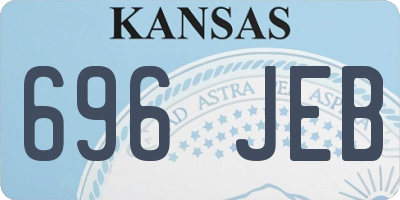 KS license plate 696JEB