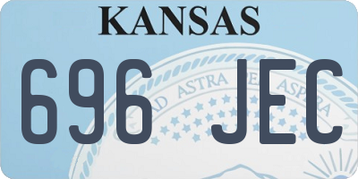 KS license plate 696JEC