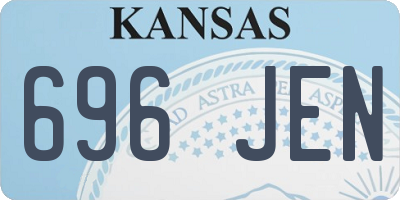 KS license plate 696JEN