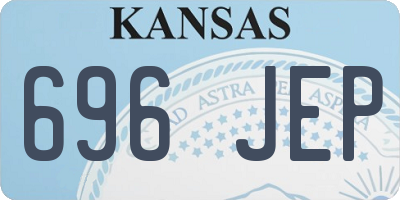 KS license plate 696JEP