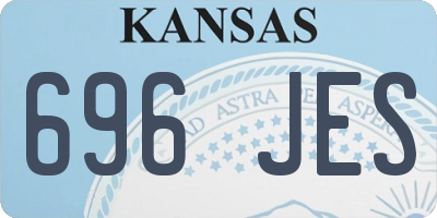 KS license plate 696JES