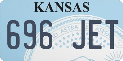 KS license plate 696JET