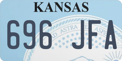 KS license plate 696JFA