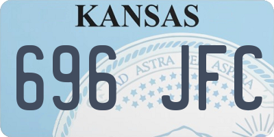 KS license plate 696JFC