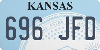 KS license plate 696JFD