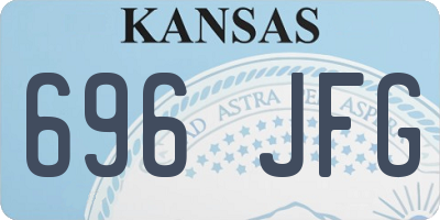 KS license plate 696JFG