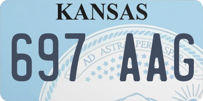 KS license plate 697AAG