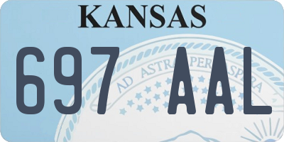 KS license plate 697AAL