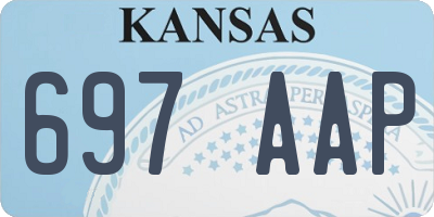 KS license plate 697AAP