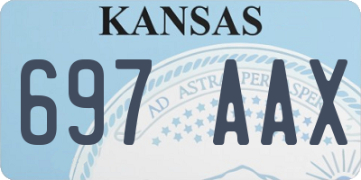 KS license plate 697AAX