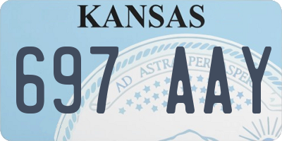KS license plate 697AAY