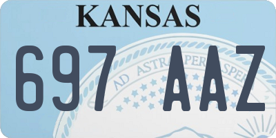 KS license plate 697AAZ