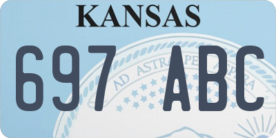 KS license plate 697ABC