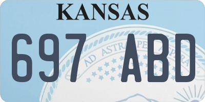 KS license plate 697ABD