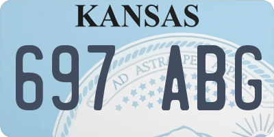 KS license plate 697ABG
