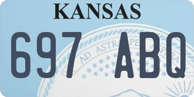 KS license plate 697ABQ