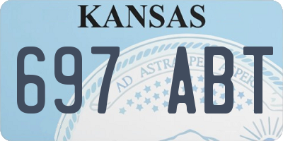 KS license plate 697ABT