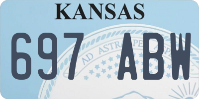 KS license plate 697ABW