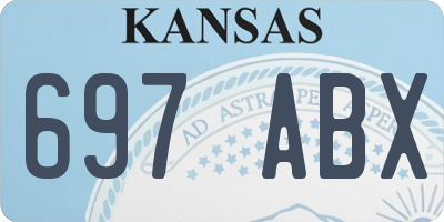 KS license plate 697ABX