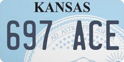 KS license plate 697ACE