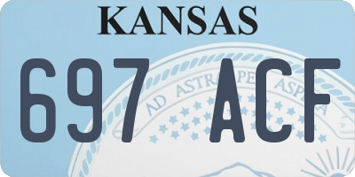 KS license plate 697ACF