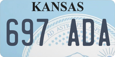 KS license plate 697ADA
