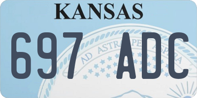 KS license plate 697ADC