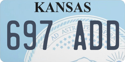 KS license plate 697ADD