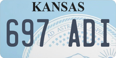 KS license plate 697ADI