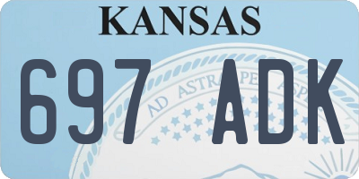 KS license plate 697ADK