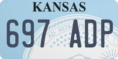 KS license plate 697ADP