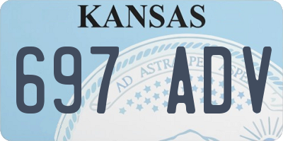 KS license plate 697ADV