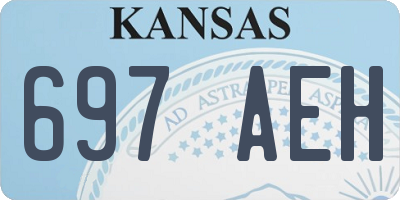 KS license plate 697AEH