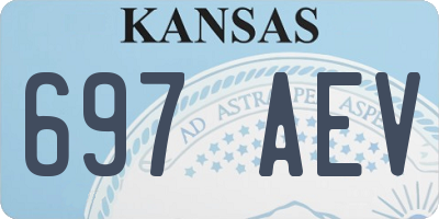 KS license plate 697AEV